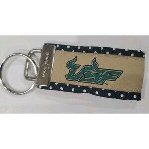 USF University Of Southern Florida  Bulls Keychain Green Bull Logo NCAA